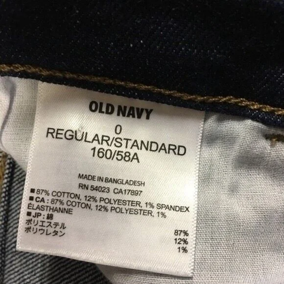 Old Navy Jeans Capri Cropped Blue Denim The Flirt Cuffed Stretch Women Size 0R - Picture 5 of 5